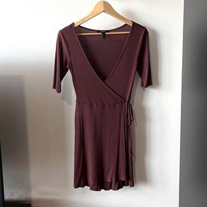 Mulberry midi dress with quarter sleeves
